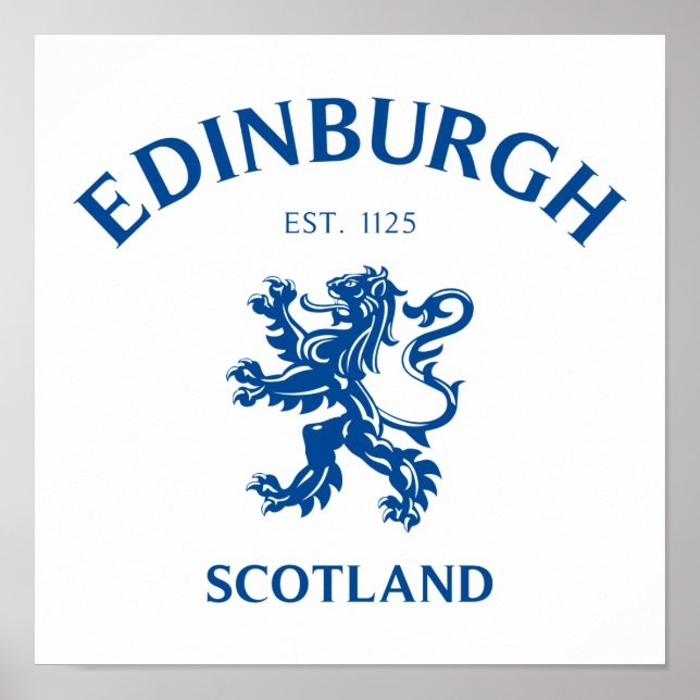 Affiche EDIMBOURG Écosse (Devant)