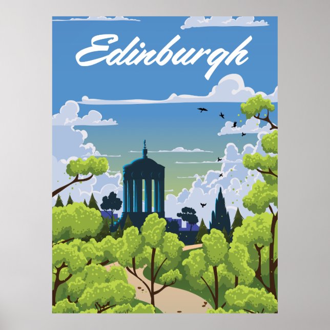 Affiche Edimbourg Écosse (Devant)