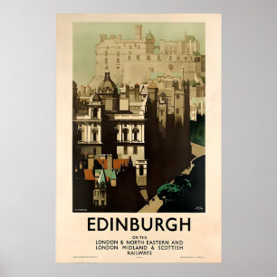 Affiche Édimbourg Écosse Écossais Celtique St Andrews Roya