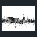 Affiche Édimbourg Scotland Skyline<br><div class="desc">Impression d'aquarelle de la ligne d'horizon d'Édimbourg,  Ecosse,  Royaume-Uni</div>