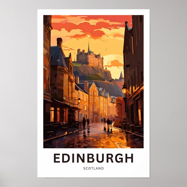 Affiche Edimbourg Scotland Travel Imprimer (Devant)