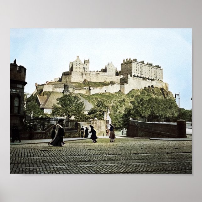 Affiche Edinburgh Castle Scotland 1910 Grassmarket (Devant)