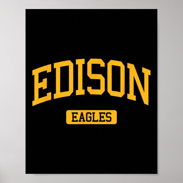 Affiche Edison High School Hs Edison Nj Varsity Srts  (Devant)