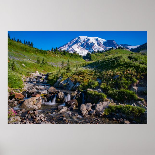Affiche Edith Creek et Mount Rainier Morning Light (Devant)