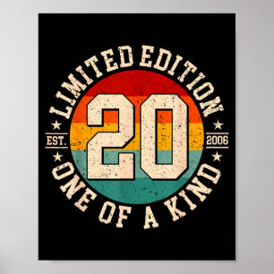 Affiche édition limitée 20 ans vintage 2006 20ème