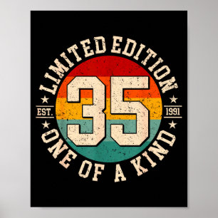 Affiche édition limitée 35 ans vintage 1991 35ème