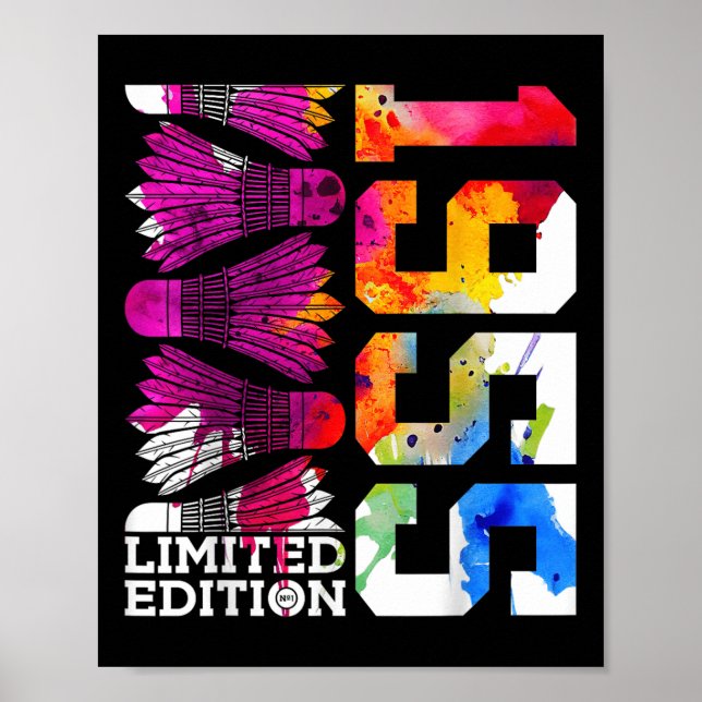 Affiche Édition limitée Badminton 70e anniversaire 1955  (Devant)
