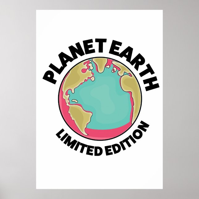 Affiche Édition limitée Planète Terre (Devant)