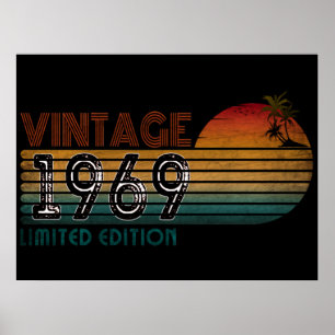 Affiche édition limitée vintage 1969 