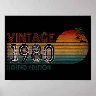 Affiche Edition limitée vintage 1980
