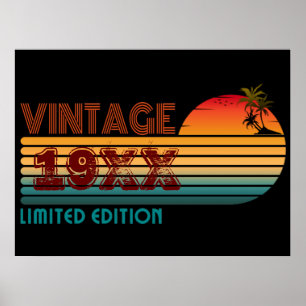 Affiche édition limitée vintage 19XX