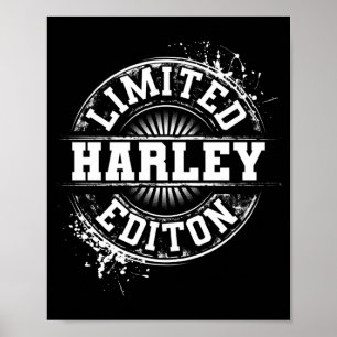 Affiche Édition Mensonge Harley Drôle Nom Personnalisé Bla