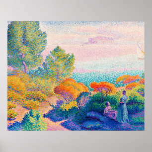 Affiche Edmond Cross, Deux femmes au bord de la mer,