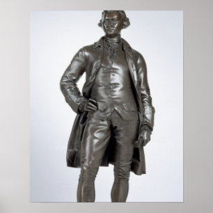 Affiche Edmund Burke (1729-97) 1865 (bronze)