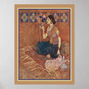 Affiche Edmund Dulac "Scheherazade" vers 1909