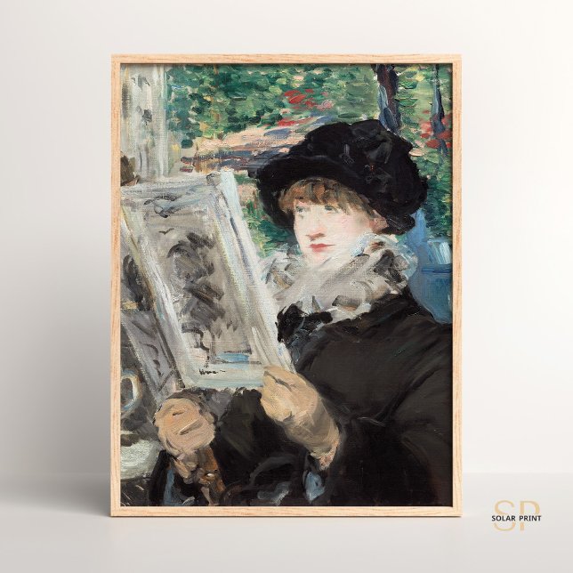 Affiche Edouard Édouard Manet Femme Lecture Peinture Art (Créateur téléchargé)