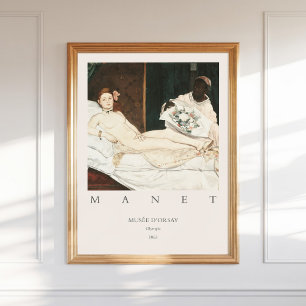 Affiche Edouard Édouard Manet Olympia 1863 Imprimer