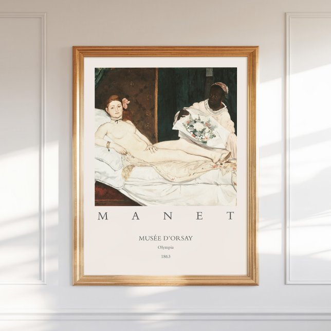 Affiche Edouard Édouard Manet Olympia 1863 Imprimer (Créateur téléchargé)