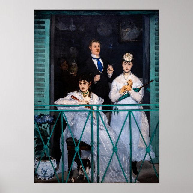 Affiche Edouard Manet - Balcon / Le Balcon (Devant)