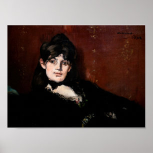 Affiche Edouard Manet - Berthe Morisot Allongée