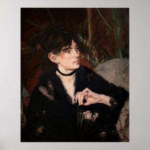 Affiche Edouard Manet - Berthe Morisot avec un ventilateur