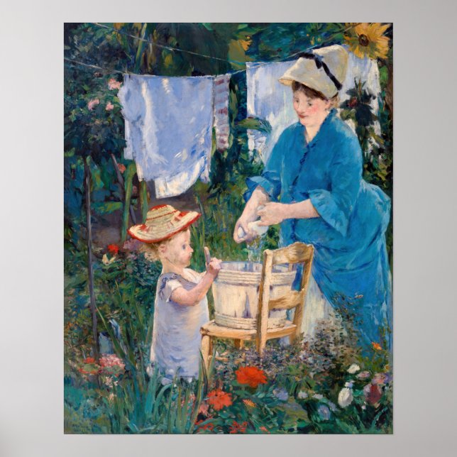 Affiche Edouard Manet - Blanchisserie (Devant)