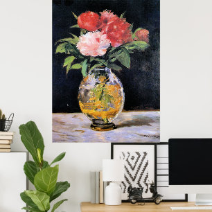 Affiche Edouard Manet - Bouquet de fleurs,