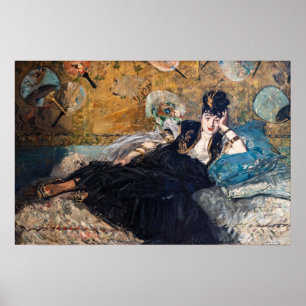 Affiche Edouard Manet - Dame aux Éventails