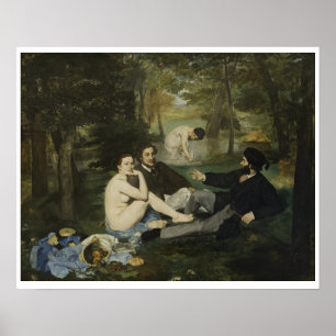 Affiche Edouard Manet - Déjeuner sur l'herbe