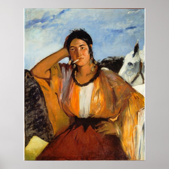 Affiche Edouard Manet - Gitan Avec Cigarette (Devant)