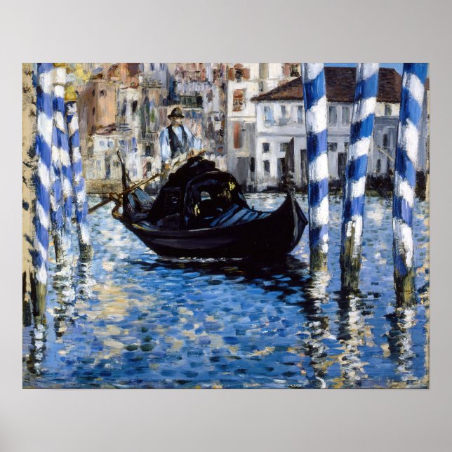 Affiche Edouard Manet - Grand Canal, Venise (Devant)