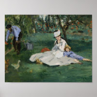 Edouard Manet - La Famille Monet dans son jardin