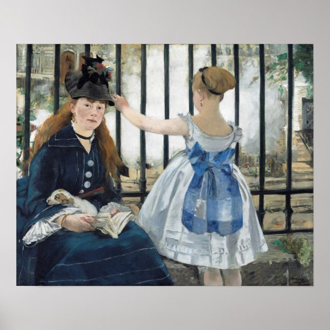 Affiche Édouard Manet : Le chemin de fer (Devant)