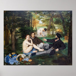 Affiche Edouard Manet - Le déjeuner sur l'herbe