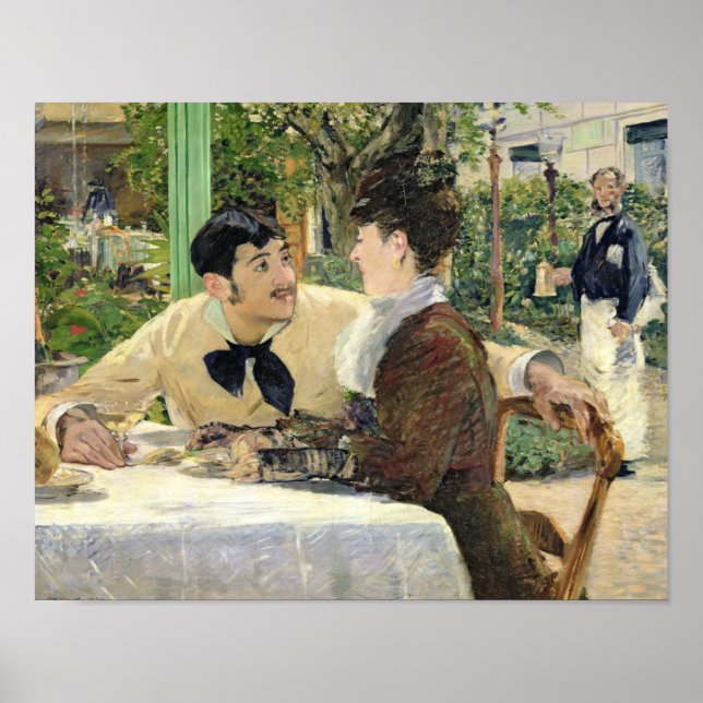 Affiche Edouard Manet - Le Jardin du Père Lathuille (Devant)