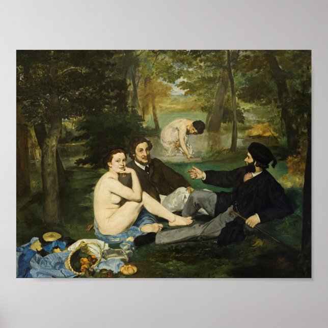 Affiche Edouard Manet - Luncheon On The Grass (Devant)