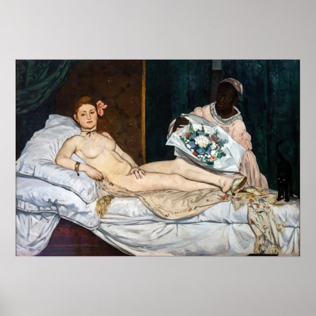 Affiche Edouard Manet - Olympia (Devant)