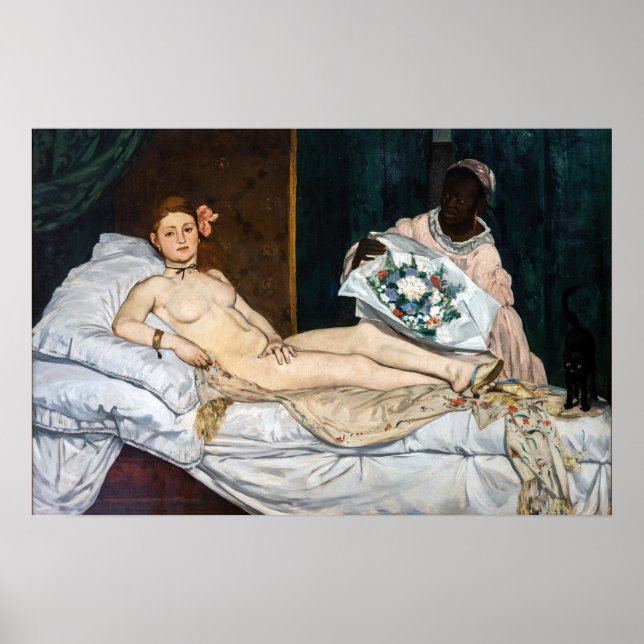 Affiche Edouard Manet - Olympia (Devant)