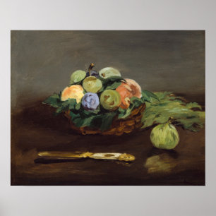 Affiche Edouard Manet - Panier de Fruits