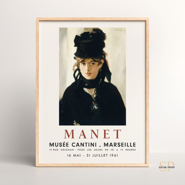 Affiche Édouard Manet Portrait Berthe Morisot (Créateur téléchargé)