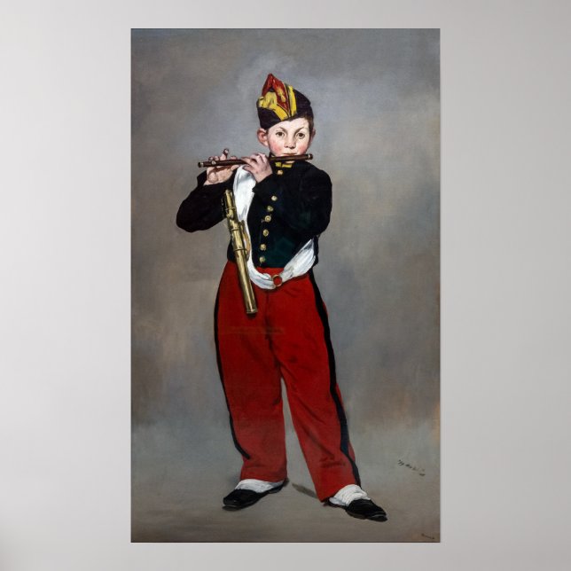 Affiche Edouard Manet - The Fifer / Young Flautist (Devant)