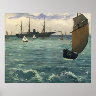 Affiche Édouard Manet the Kearsarge at Boulogne