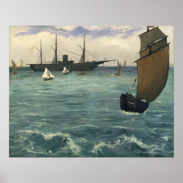 Affiche Édouard Manet | the Kearsarge at Boulogne (Devant)