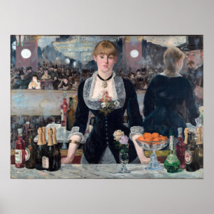 Affiche Edouard Manet - Un bar aux Folies-Bergere
