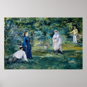 Affiche Edouard Manet - Un jeu de Croquet