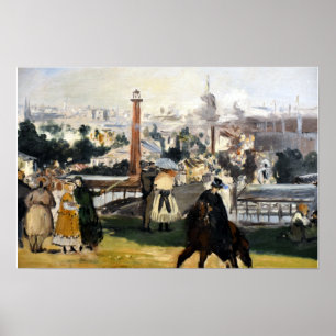 Affiche Édouard Manet Vue de l'exposition de 1867