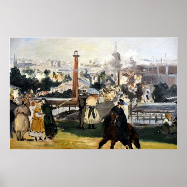 Affiche Édouard Manet Vue de l'exposition de 1867 (Devant)