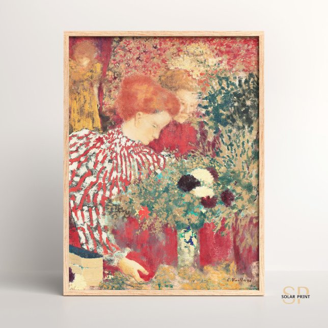 Affiche Édouard Vuillard Femme dans une robe rayée (Créateur téléchargé)