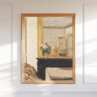 Affiche Edouard Vuillard Vase de fleurs sur un Mantelpiece