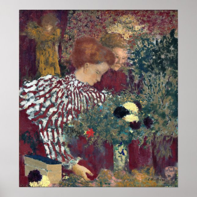 Affiche Edouard Vuillard Woman in a Striped Dress (Devant)